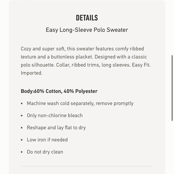 HOLLISTER | White and Navy Striped Easy Polo Collar Sweater - Picture 10 of 11